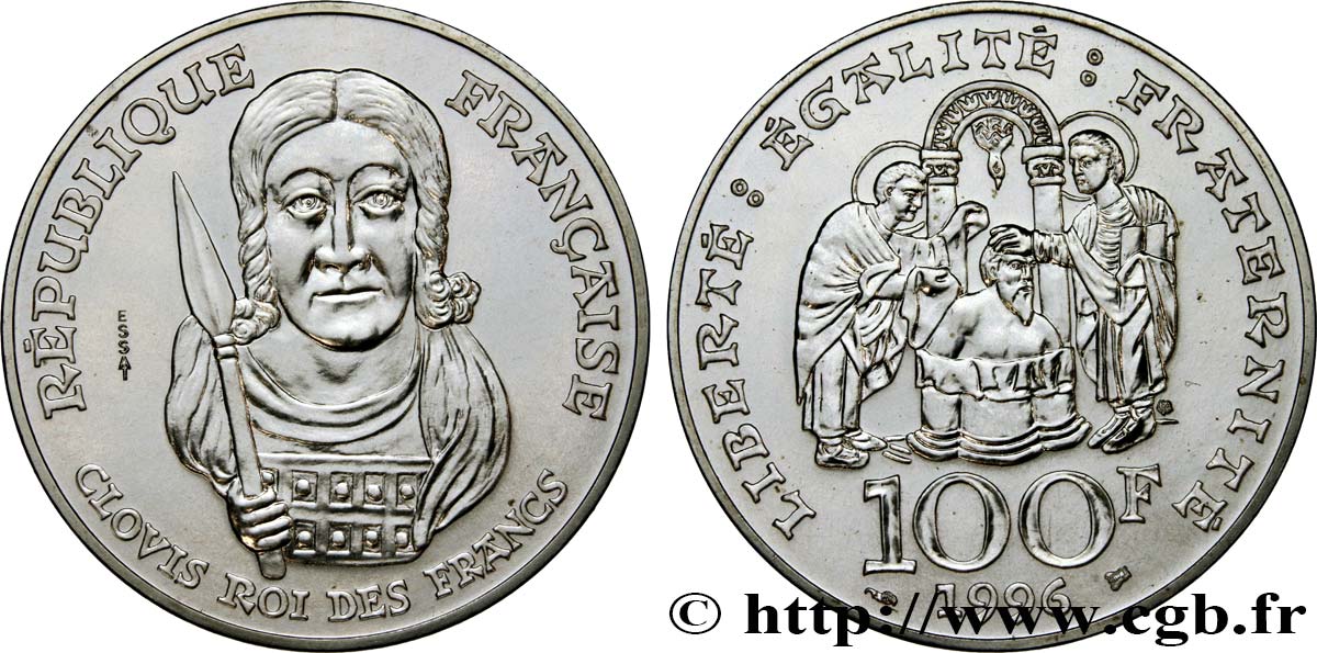 Essai de 100 francs Clovis 1996  F.464/1 MS 