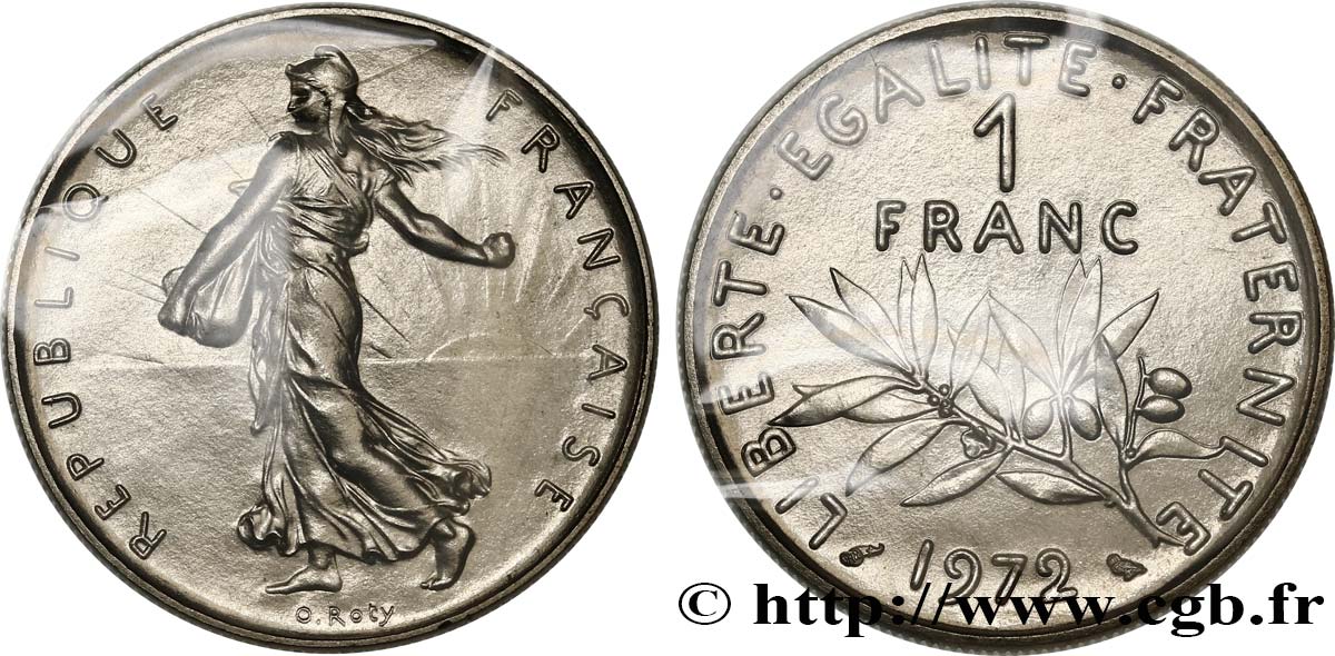 1 franc Semeuse, nickel 1972 Paris F.226/17 MS 