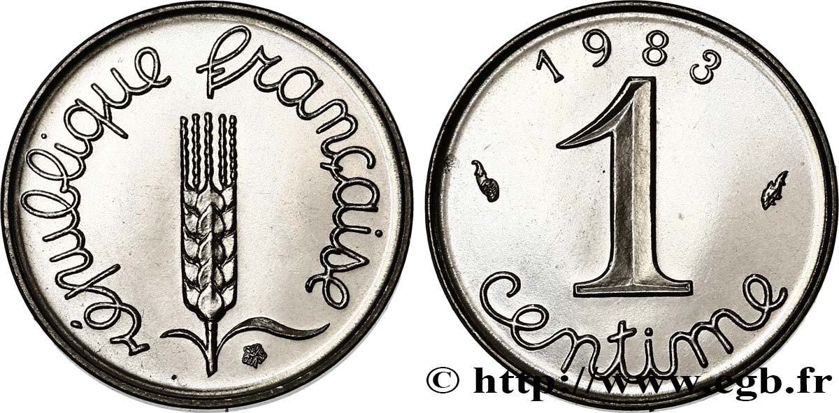 1 centime Épi 1983 Pessac F.106/40 SPL64 