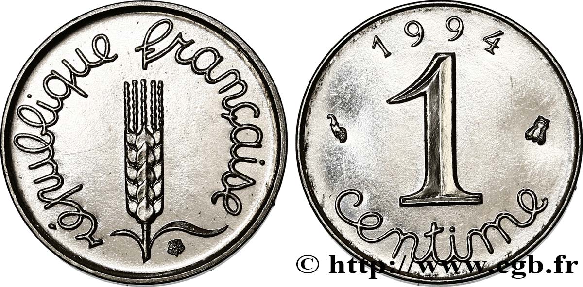 1 centime Épi, BU (Brillant Universel) 1994 Pessac F.106/54 SUP60 