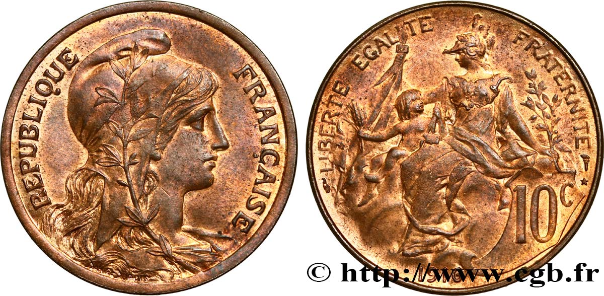 10 centimes Daniel-Dupuis 1916  F.136/27 VZ60 