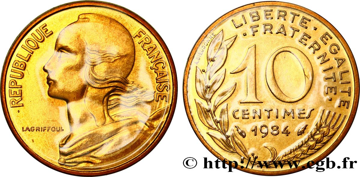 10 centimes Marianne 1984 Pessac F.144/24 MS 