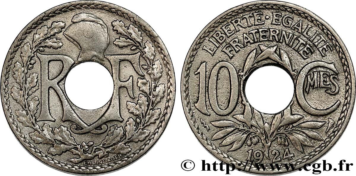 10 centimes Lindauer 1924 Poissy F.138/11 VF 