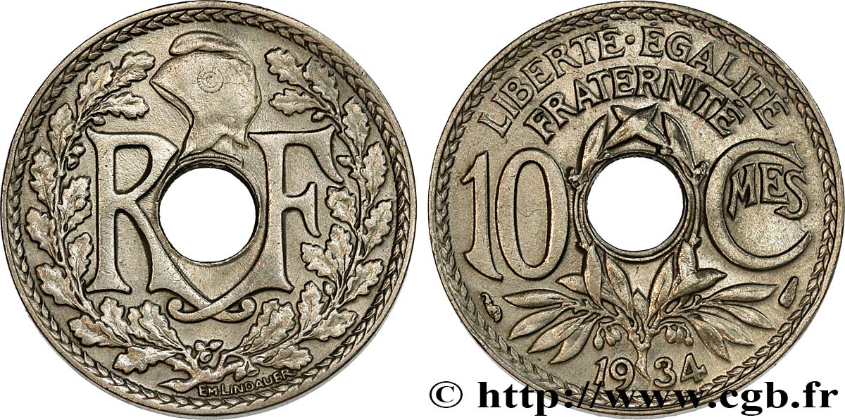 10 centimes Lindauer 1934  F.138/21 MBC50 