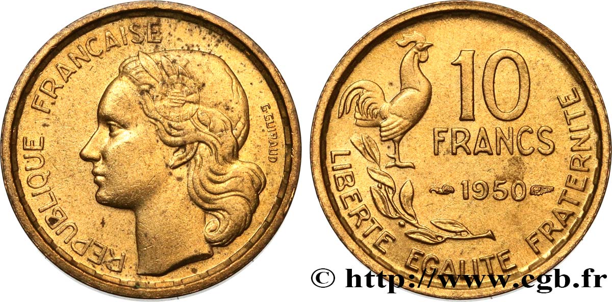 10 francs Guiraud 1950  F.363/2 SS50 