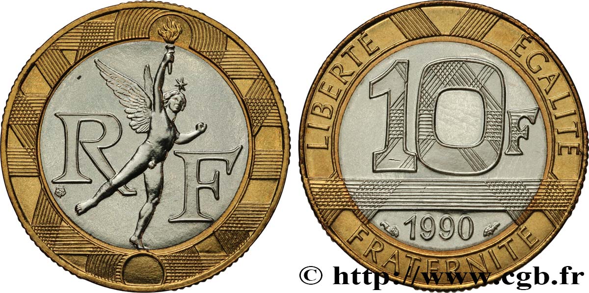 Valeur Pièce 10 Francs 1990 Génie De La Bastille
