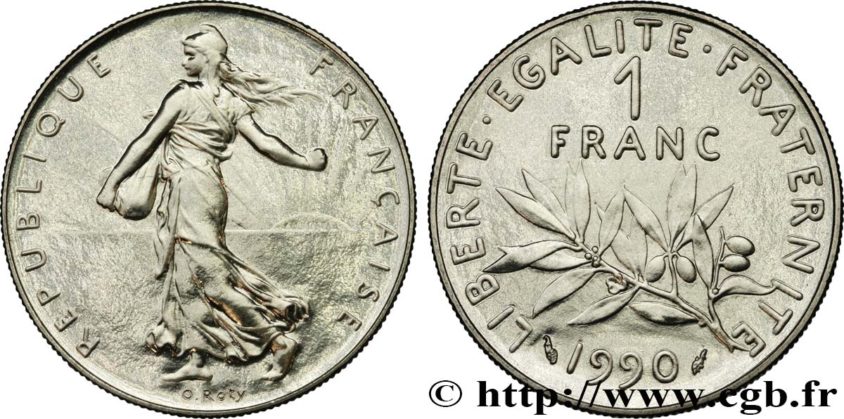 1 franc Semeuse, nickel 1990 Pessac F.226/35 ST 