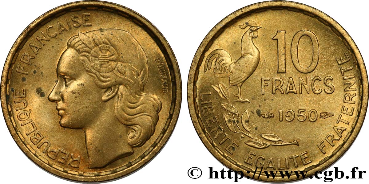 10 francs Guiraud 1950  F.363/2 MBC52 