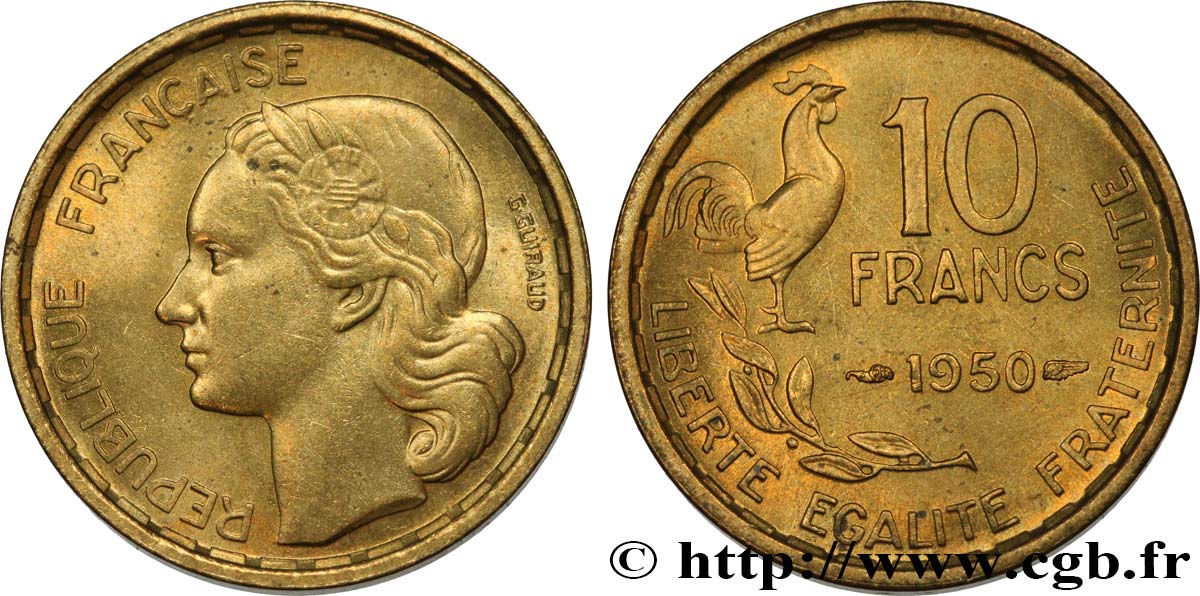 10 francs Guiraud 1950  F.363/2 SS52 