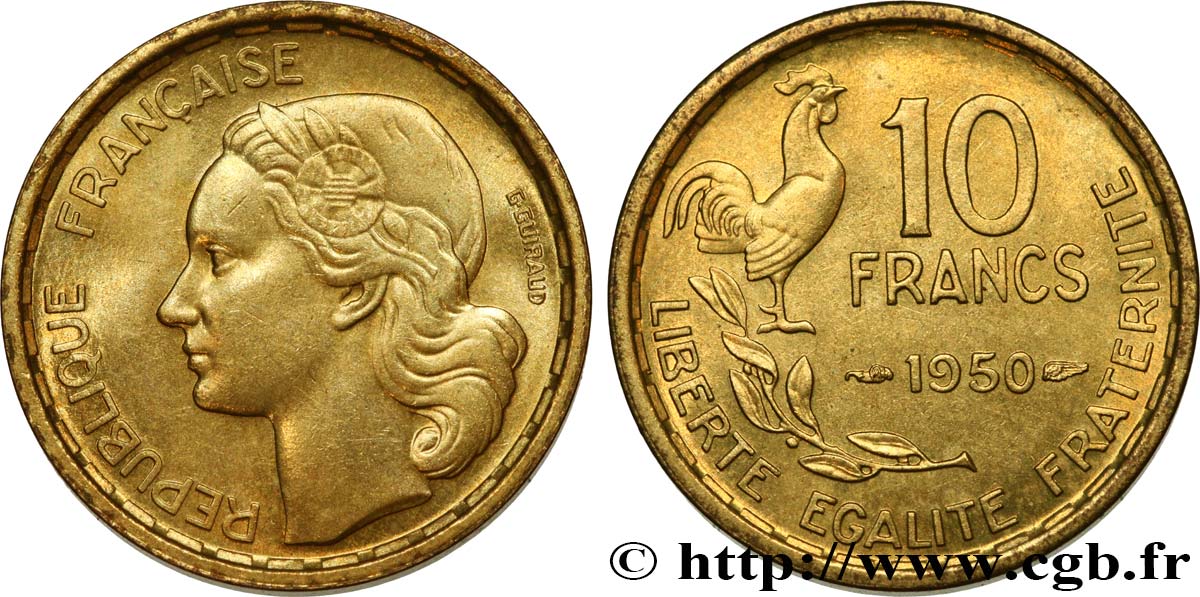 10 francs Guiraud 1950  F.363/2 EBC58 