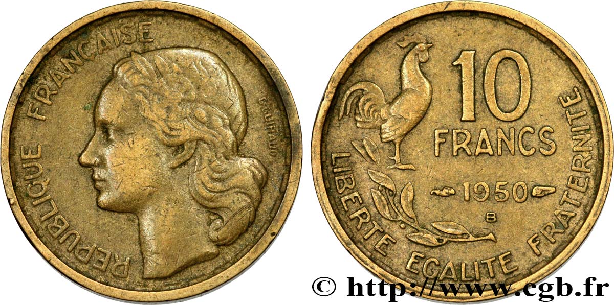 10 francs Guiraud 1950 Beaumont-Le-Roger F.363/3 S35 
