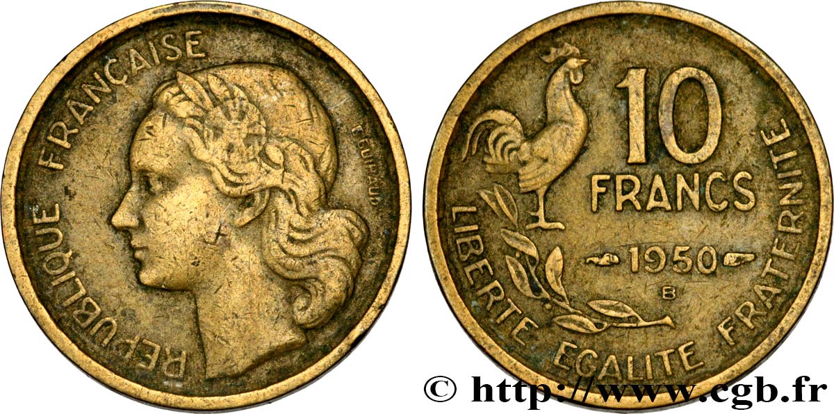 10 francs Guiraud 1950 Beaumont-Le-Roger F.363/3 BC35 