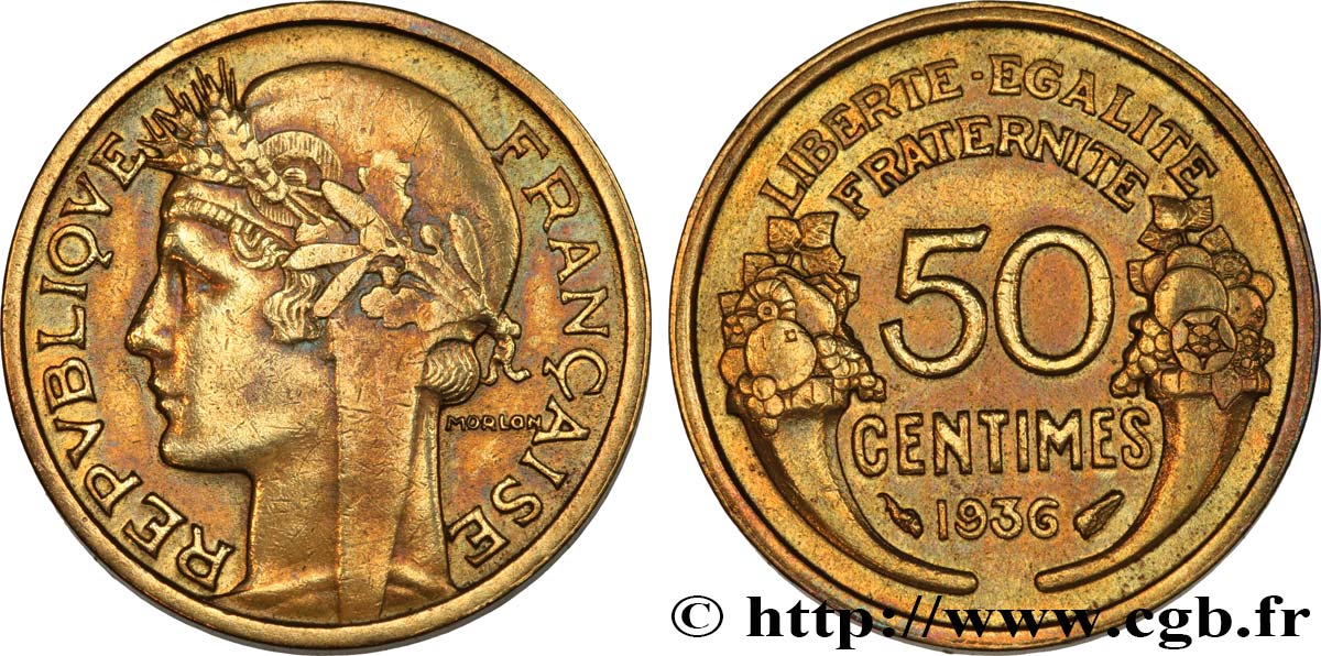 50 centimes Morlon 1936  F.192/12 XF48 