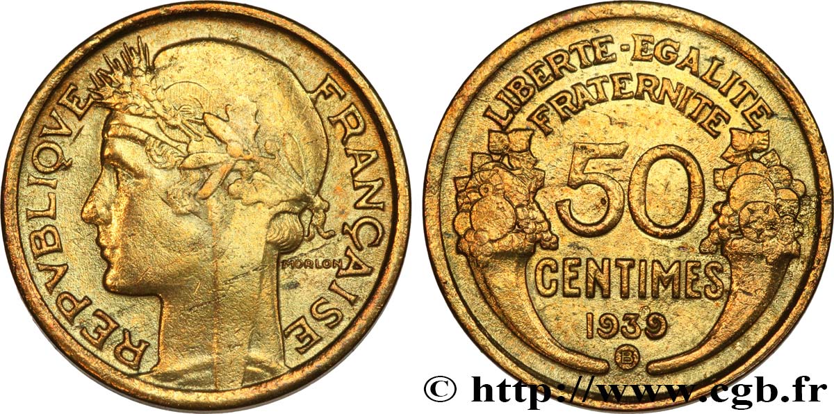50 centimes Morlon 1939 Bruxelles F.192/16 q.BB 