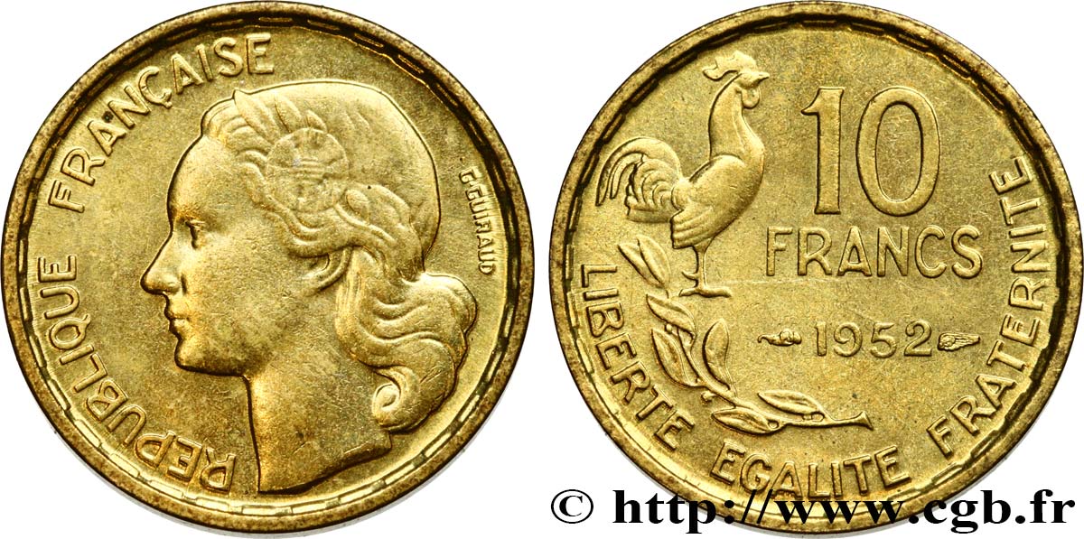 10 francs Guiraud 1952  F.363/6 TTB52 