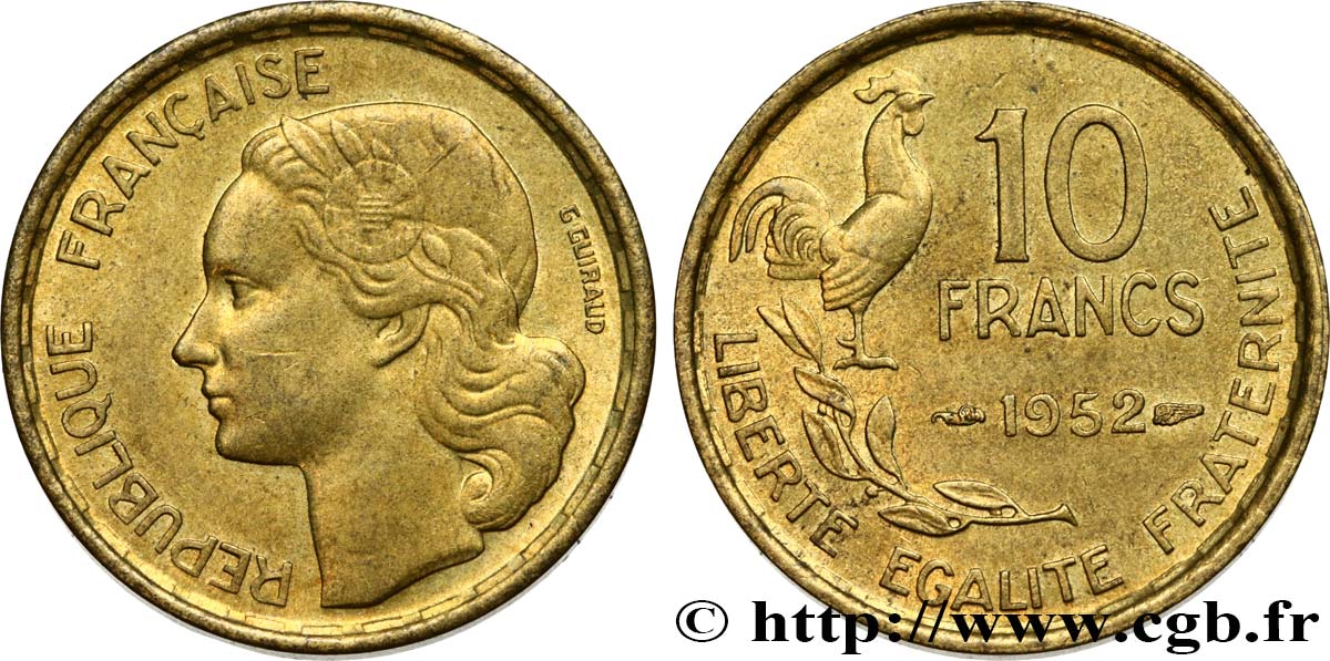 10 francs Guiraud 1952  F.363/6 EBC55 