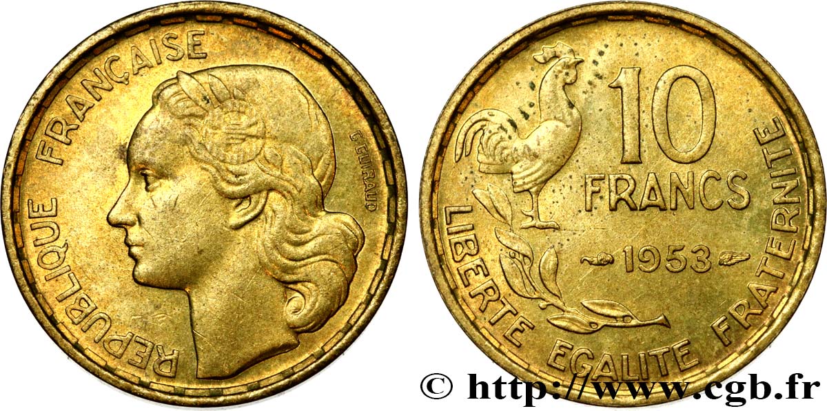 10 francs Guiraud 1953  F.363/8 BB52 