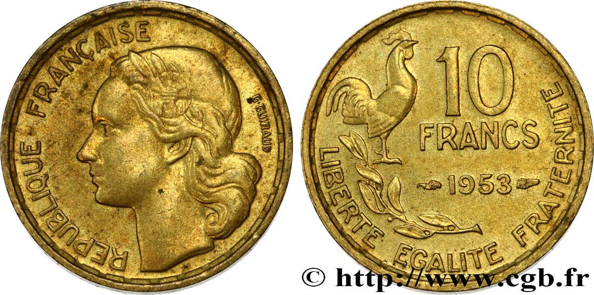 10 francs Guiraud 1953  F.363/8 TTB52 