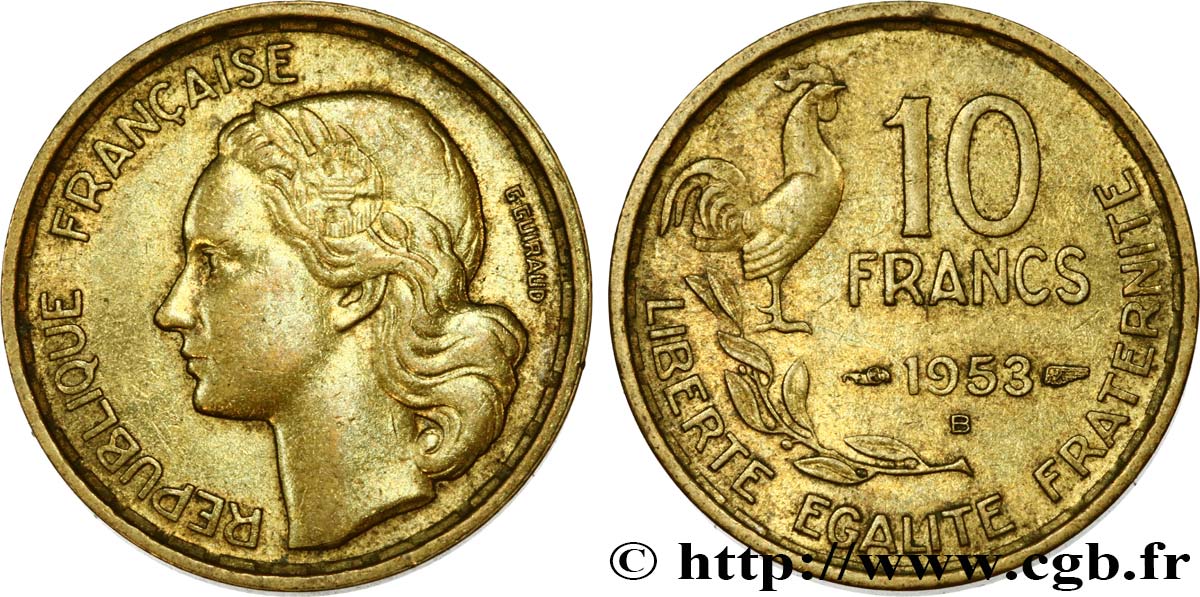 10 francs Guiraud 1953 Beaumont-Le-Roger F.363/9 MBC50 