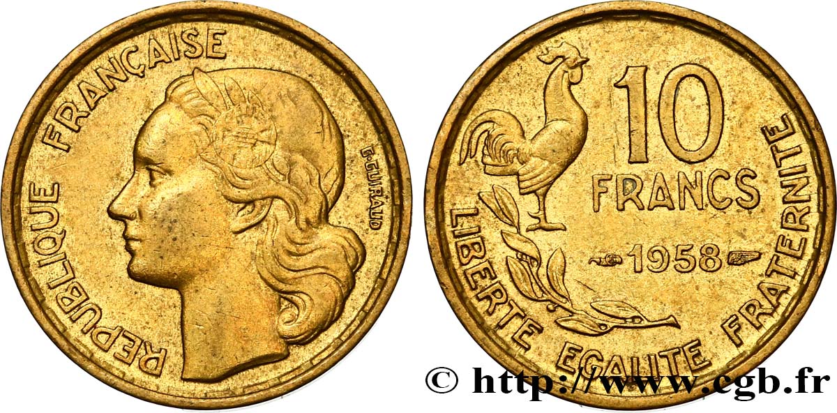10 francs Guiraud 1958  F.363/14 MBC48 