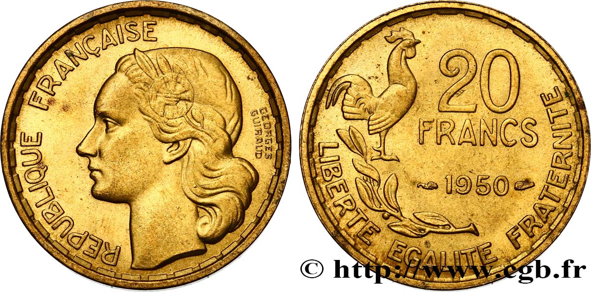 20 francs Georges Guiraud 1950  F.401/1 EBC60 