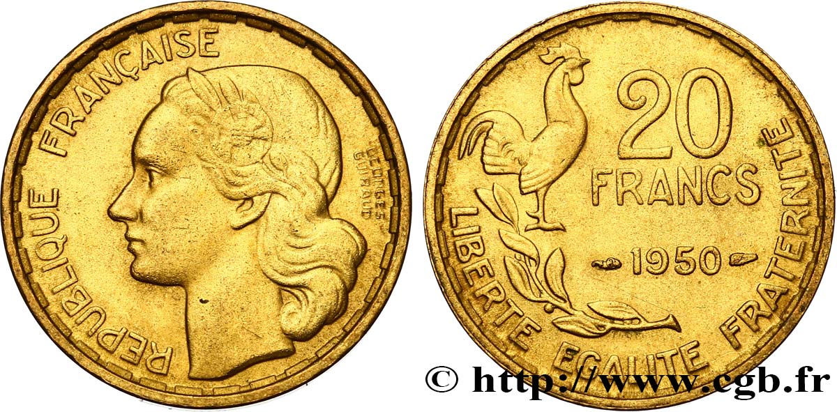 20 francs Georges Guiraud 1950  F.401/1 EBC 