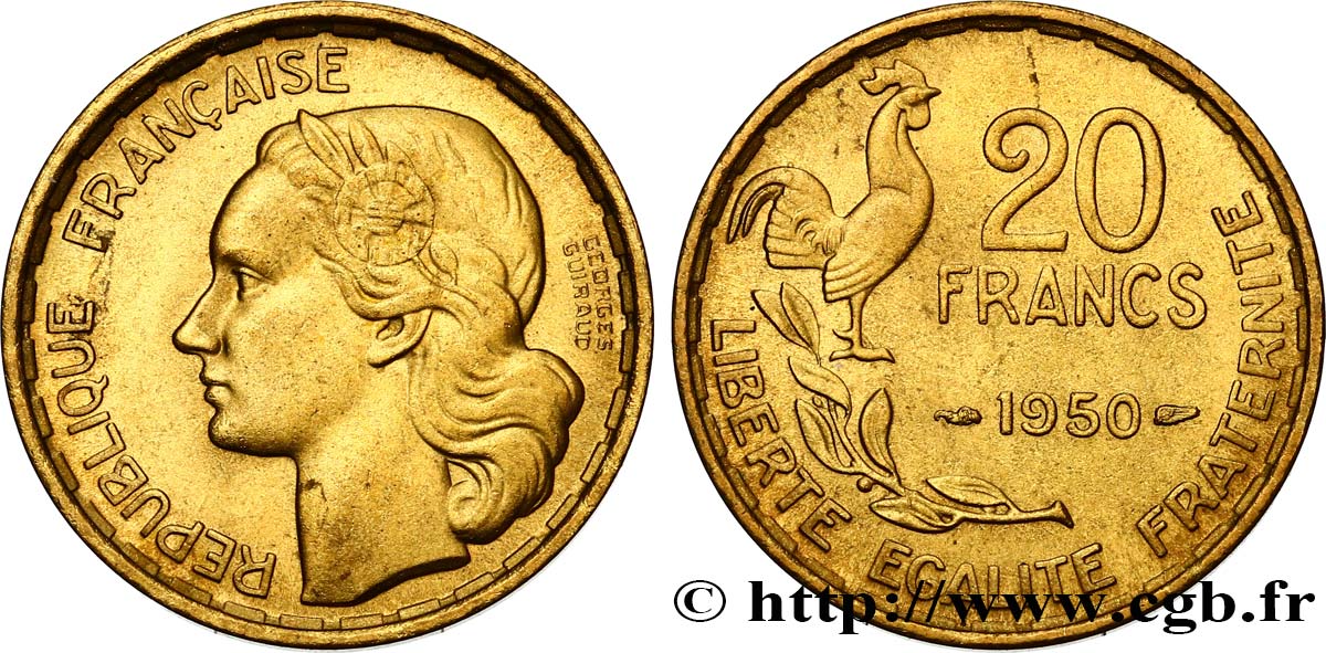 20 francs Georges Guiraud 1950  F.401/1 VZ62 