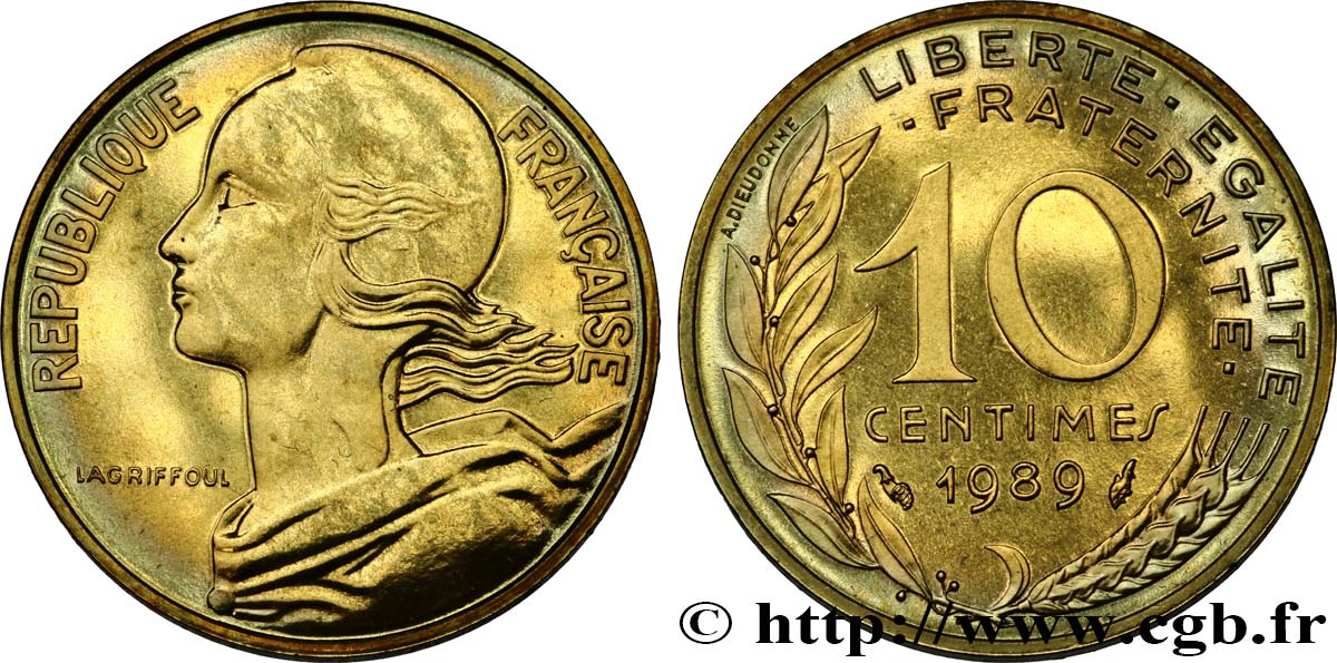 10 centimes Marianne 1989 Pessac F.144/29 MS 
