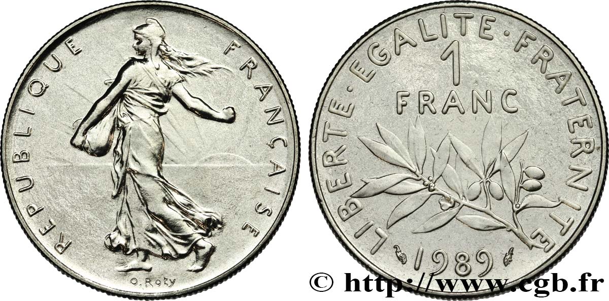 1 franc Semeuse, nickel 1989 Pessac F.226/34 FDC 
