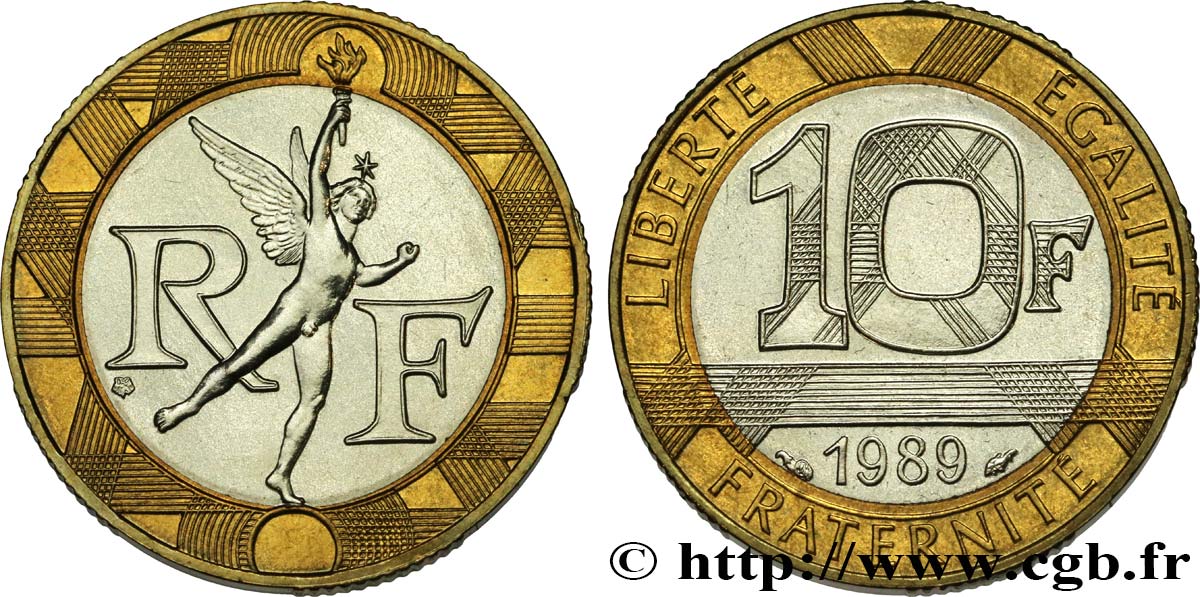 10 francs Génie de la Bastille 1989 Pessac F.375/3 ST 