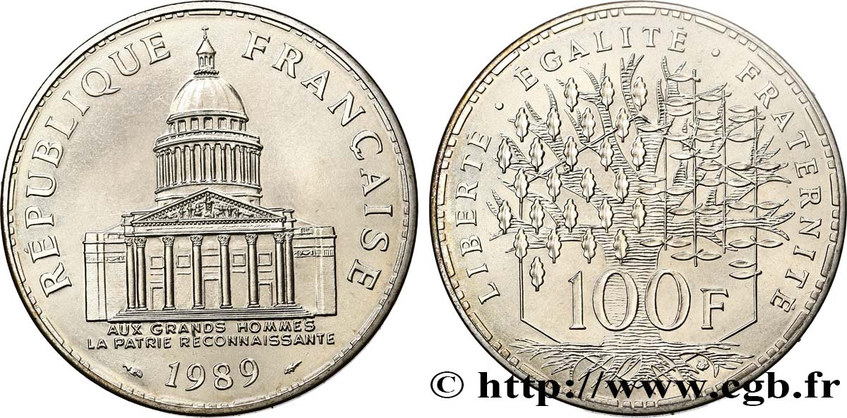 100 francs Panthéon 1989  F.451/9 FDC 