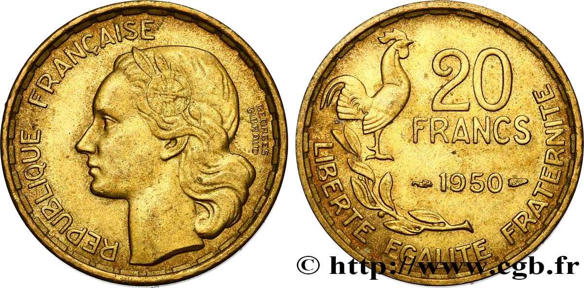 20 francs Georges Guiraud 1950  F.401/1 SUP58 