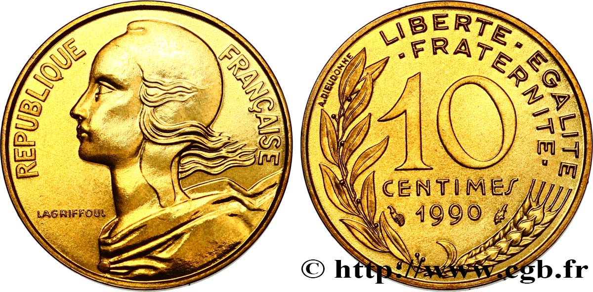 10 centimes Marianne 1990 Pessac F.144/30 FDC 