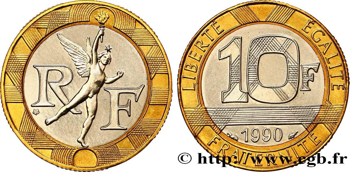 10 francs Génie de la Bastille 1990 Pessac F.375/5 ST 