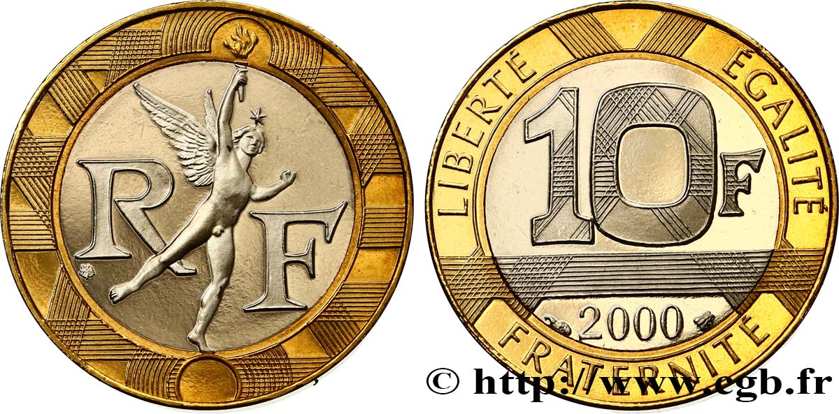 10 Francs 1999 BE Génie – Belle Épreuve – Coffret Pessac – FDC