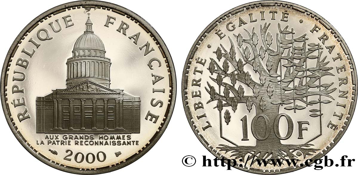 100 francs Panthéon, Belle Épreuve 2000  F.451/23 ST 
