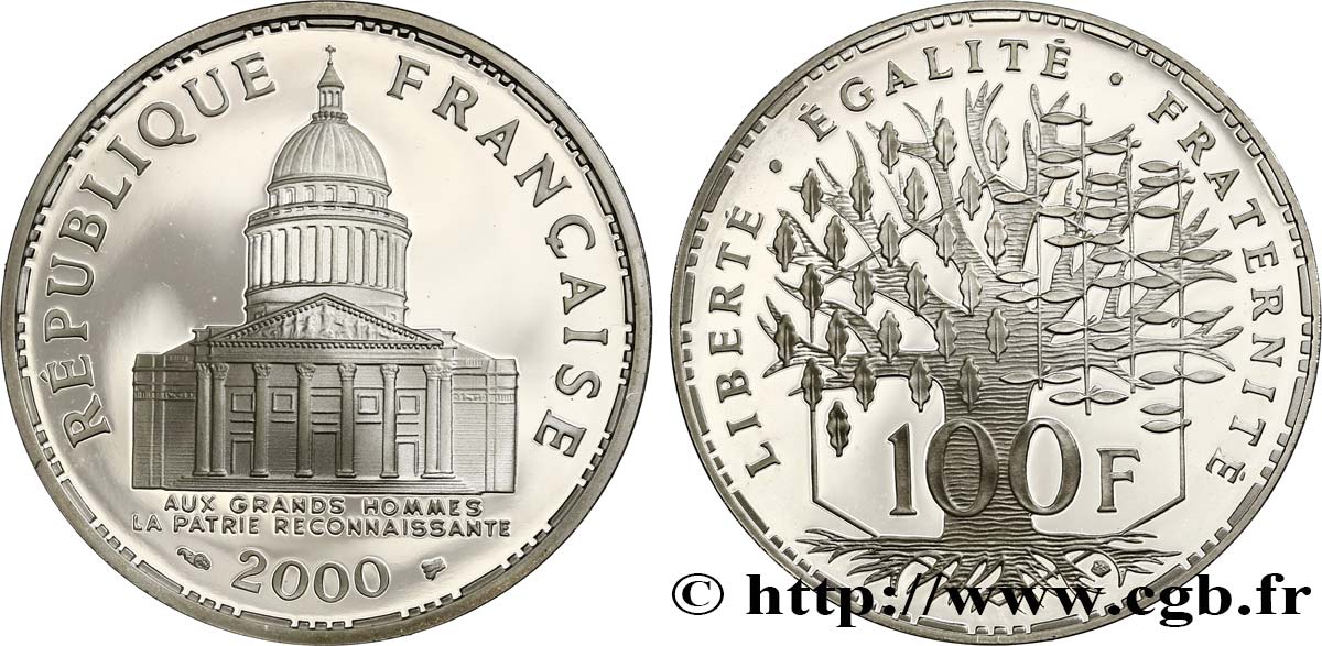 100 francs Panthéon, Belle Épreuve 2000  F.451/23 MS 
