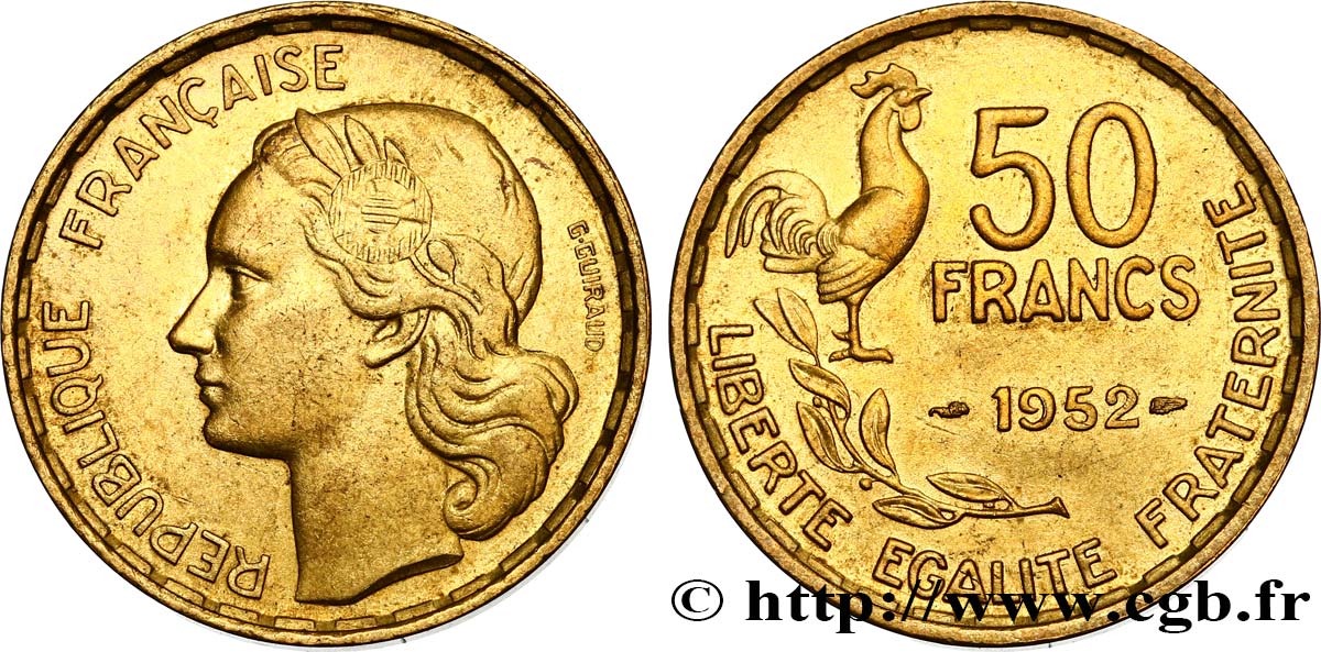 50 francs Guiraud 1952  F.425/8 MBC52 