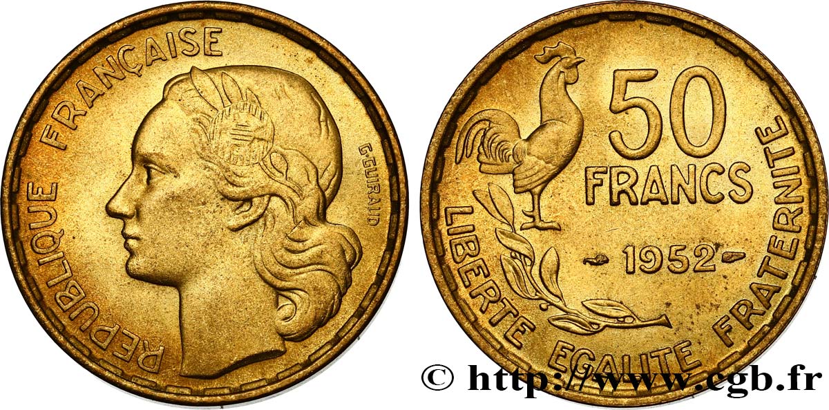 50 francs Guiraud 1952  F.425/8 SUP58 