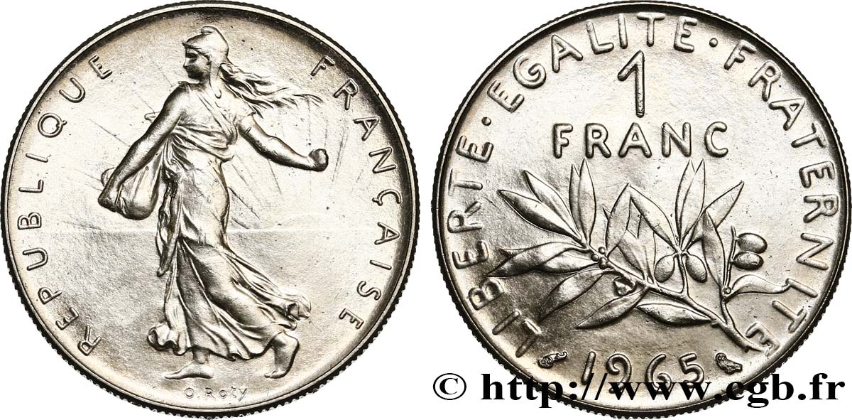 1 franc Semeuse, nickel 1965 Paris F.226/9 ST 