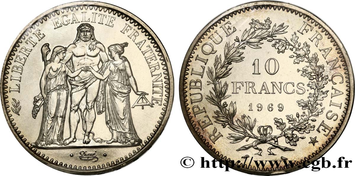10 francs Hercule 1969  F.364/8 FDC 