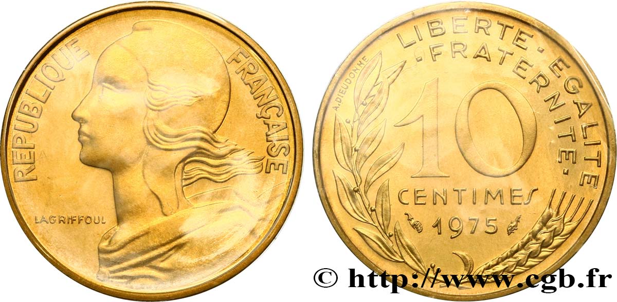 10 centimes Marianne 1975 Pessac F.144/15 FDC 