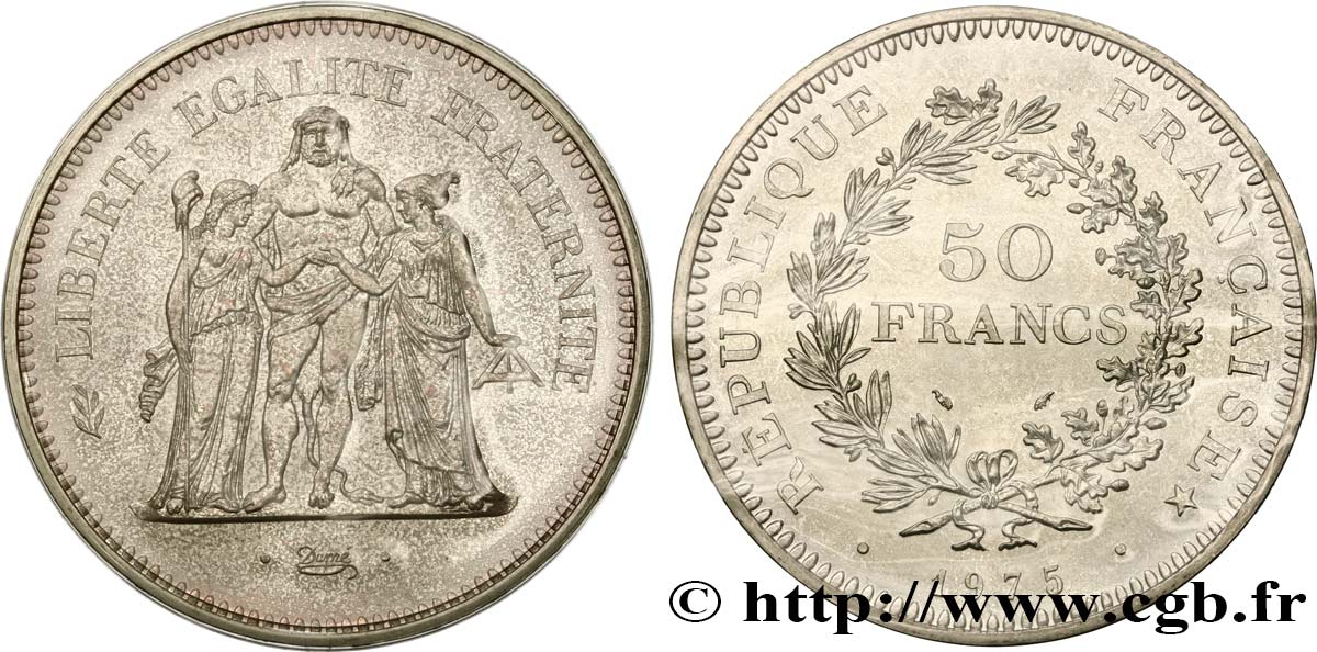 50 francs Hercule 1975  F.427/3 FDC 