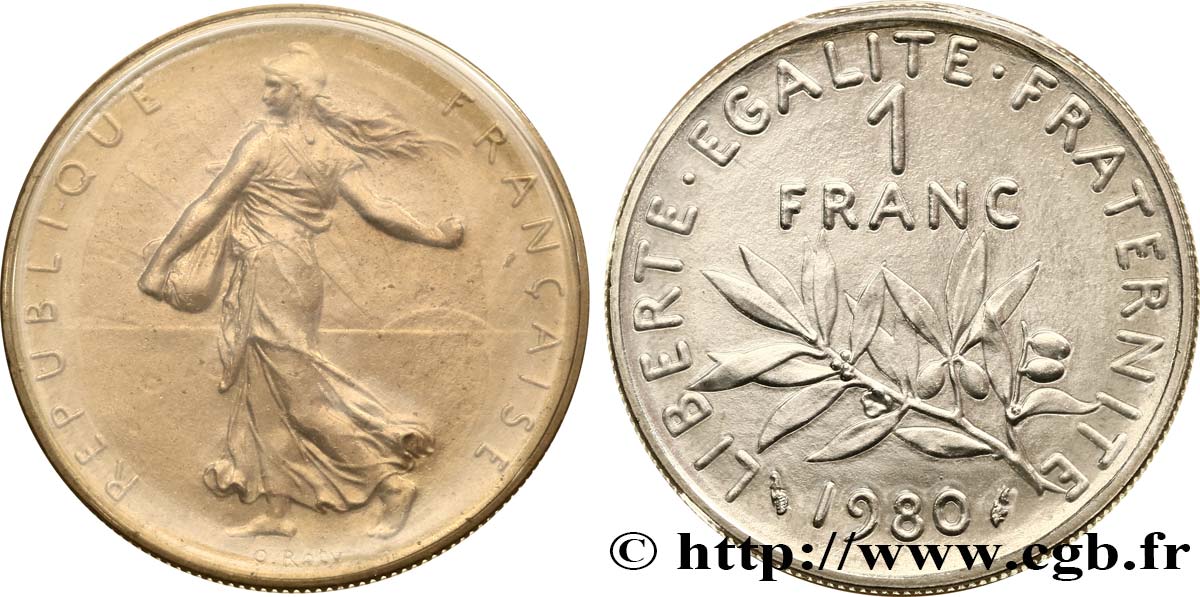 1 franc Semeuse, nickel 1980 Pessac F.226/25 FDC 