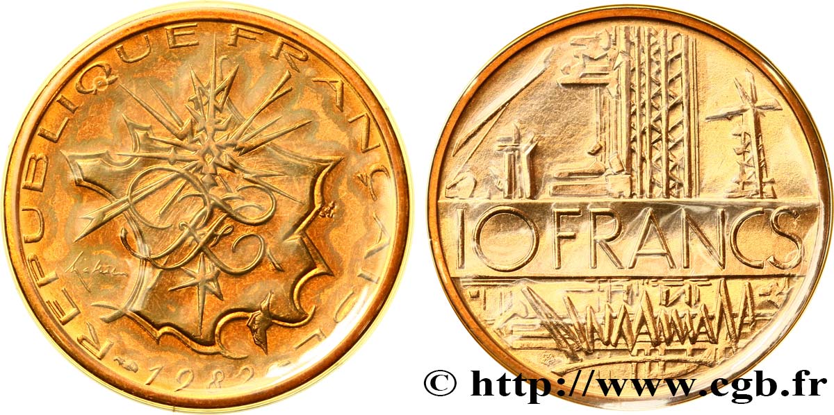 10 francs Mathieu 1982 Pessac F.365/10 FDC 