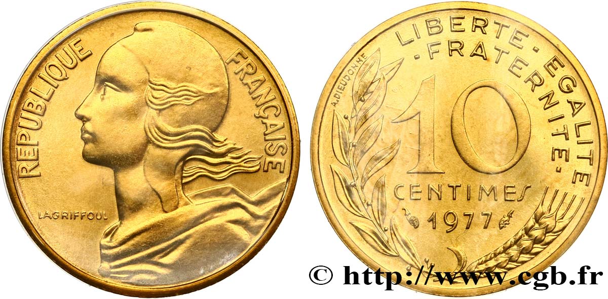 10 centimes Marianne 1976 Pessac F.144/16 MS 