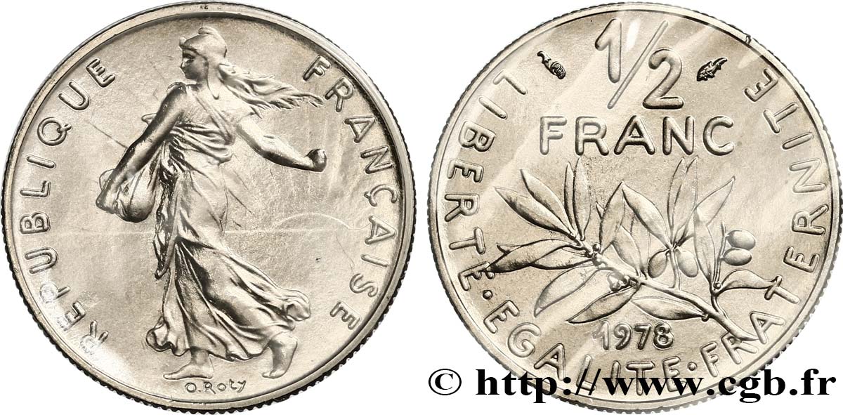 1/2 franc Semeuse 1978 Pessac F.198/17 ST 