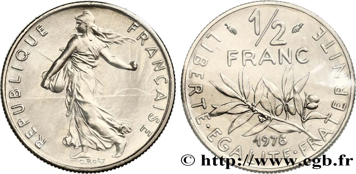 1/2 franc Semeuse 1978 Pessac F.198/17 FDC 