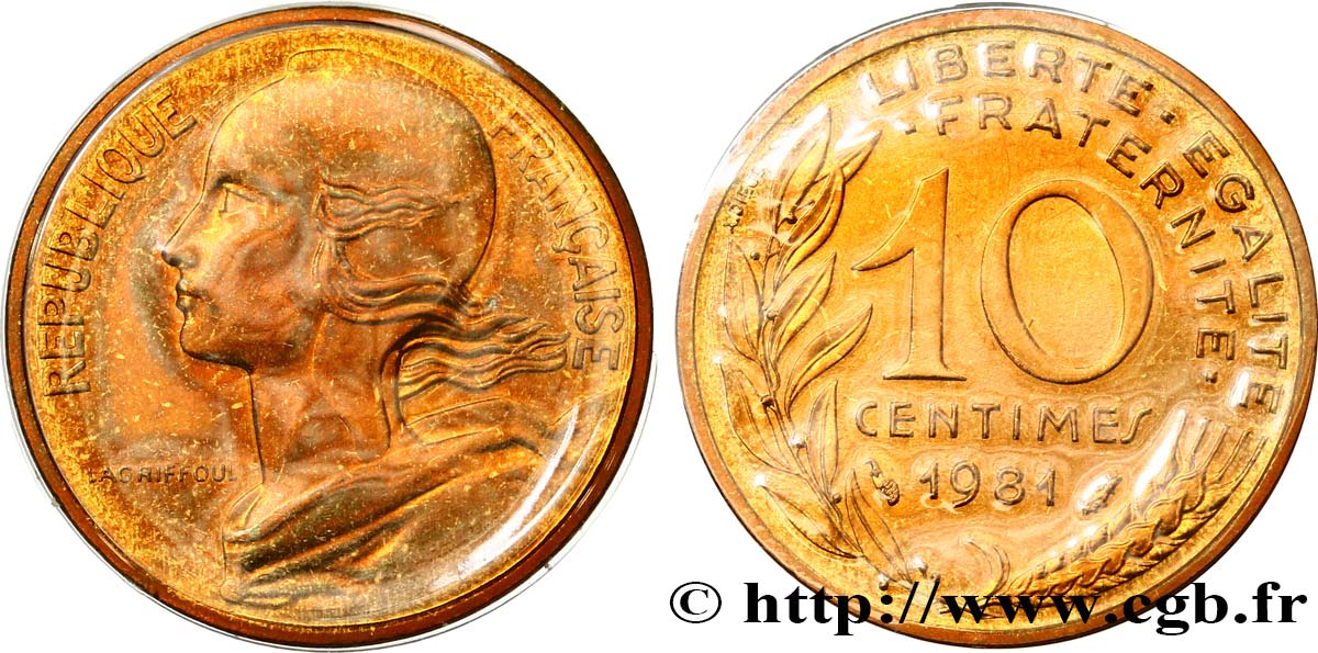 10 centimes Marianne 1981 Pessac F.144/21 MS 
