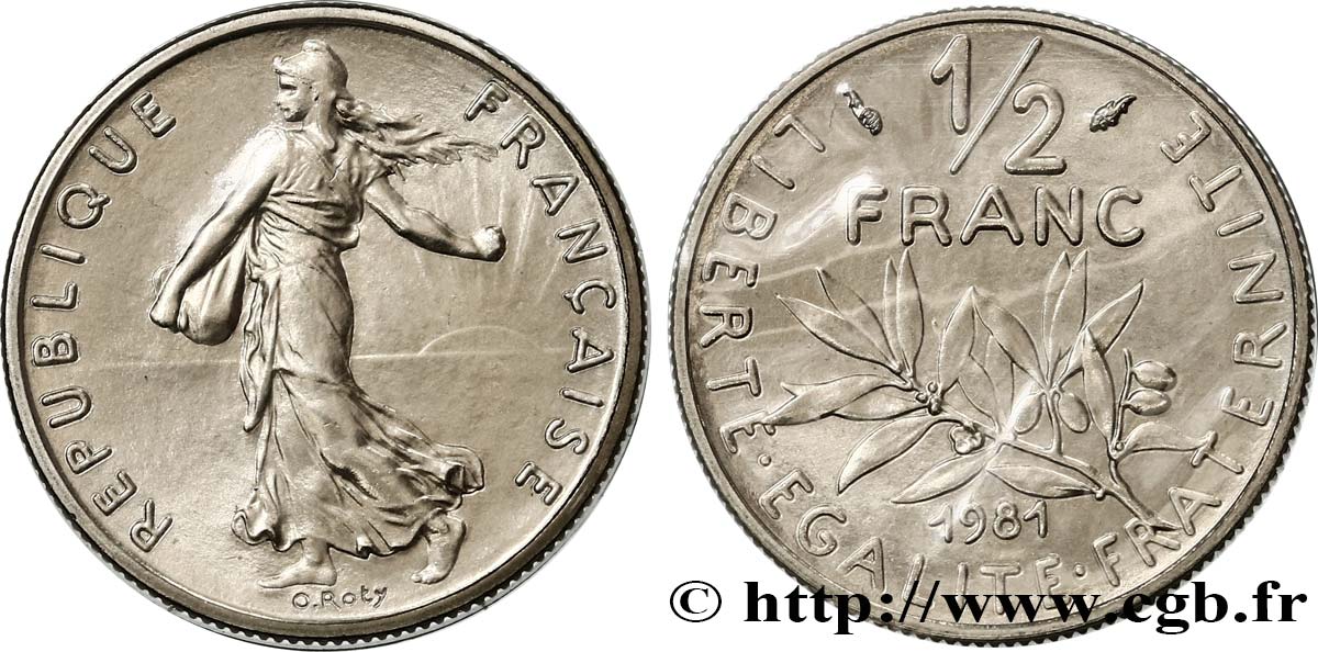 1/2 franc Semeuse 1981 Pessac F.198/20 FDC 